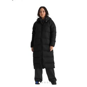 Women's North Face Down Hydrenalite Black Long Puffer Coat